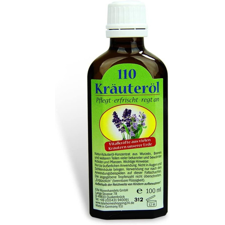 Huile Kräuteröl 110 aux huiles essentielles