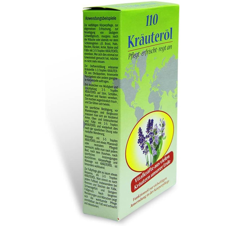 Huile Kräuteröl 110 aux huiles essentielles