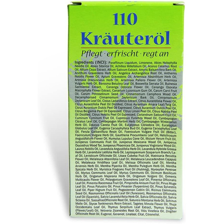 Huile Kräuteröl 110 aux huiles essentielles