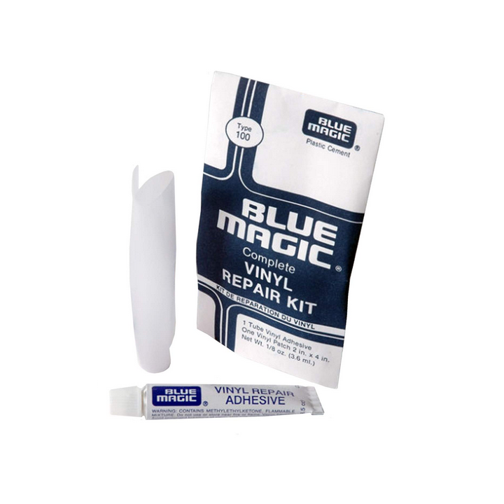 Kit de réparation Blue Magic pour matelas à eau en Vinyl / PVC souple